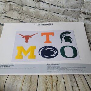 College Logos TF Mesh Patches Iron Brothers